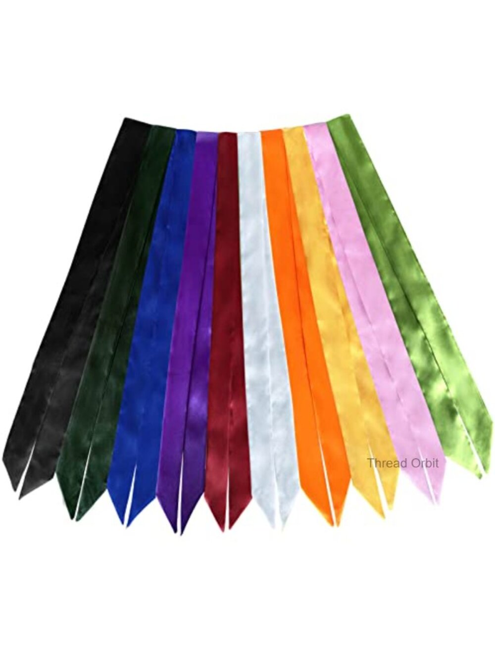 Imitation Silk Handbag Scarf Set 10 Pack Multifunction Neck Hair Wrap